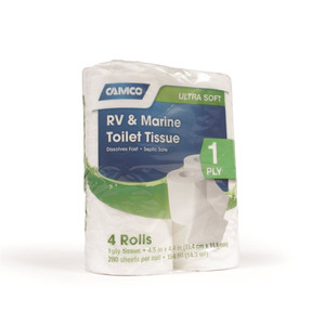 Camco - Tissue 4pk 1ply 280sheets - 40276 Camco - Tissue 4pk 1ply 280sheets - 40276