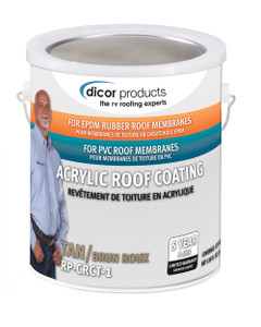 Dicor Corp - Acrylic Roof Coating For Epdm Tan - RP-CRCT-1 Dicor Corp - Acrylic Roof Coating For Epdm Tan - RP-CRCT-1