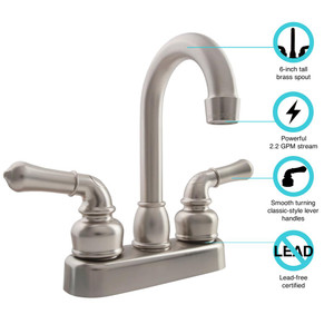 Dura Faucet - Classical Rv Bar Faucet - DF-PB150C-SN Dura Faucet - Classical Rv Bar Faucet - DF-PB150C-SN