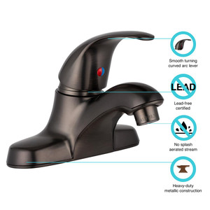 Dura Faucet - Hdsngl Lvr Faucet Bronze - DF-NML210-VB