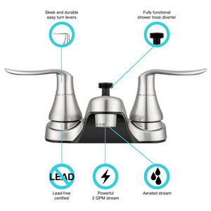 Dura Faucet - Lavatory Faucet - DF-PL720LH-SN