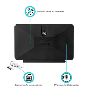 Dura Faucet - Rv Exterior Shower Box Door Only - - DF-SA170D-BK Dura Faucet - Rv Exterior Shower Box Door Only - - DF-SA170D-BK