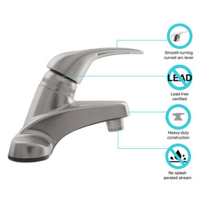 Dura Faucet - Single   Lav Bsn - DF-PL100-SN