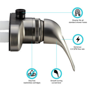 Dura Faucet - Single Lever Rv Shower - DF-SA150-SN Dura Faucet - Single Lever Rv Shower - DF-SA150-SN