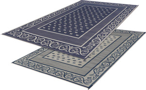 Faulkner - Mat  Vineyard 9x12 Blue - 48701