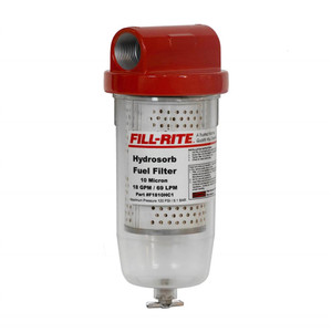 Fill Rite - Clear Bowl Filter W/drain - F1810HC1