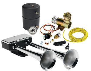 Hadley Horns - Bully Dual Hrn Chrm/blck - H00961EA