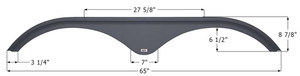 Icon - Pilgrim Fender Skirt  Grey - 14144