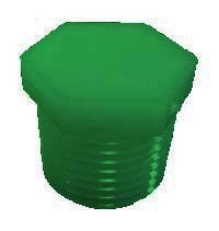 Icon - Plug  1/2' Mpt (white) - 12491