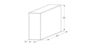 Icon - Wt2450  54x20x9  39 Gal. - 12450