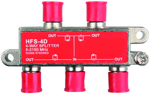 Jr Products - 4-w 2.4 Ghz Hd/sat Spltr - 47345