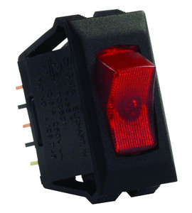 Jr Products - Ill 12v On/off Sw  Red/bk - 12525
