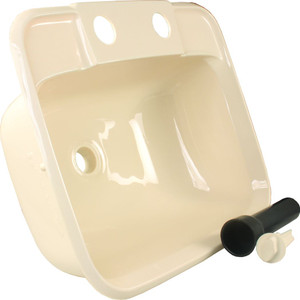 Jr Products - Molded Sink  Parchment - 95361