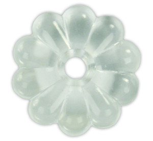Jr Products - Plastic Rosettes  Clear - 20465