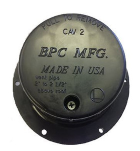 Lasalle Bris - 1-1/2in Vent Cap Screw Dwn Blk - 74559