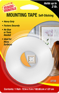 Magic Mounts - 1/2' X 72' Mounting Tape - 3733