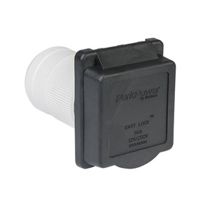 Marinco - 50a Power Inlet  Black - 50ARVIB