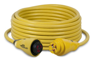 Marinco - Eel Cordset  30a 125v  50'  Yellow - CS30-50 Marinco - Eel Cordset  30a 125v  50'  Yellow - CS30-50