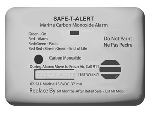 Safe-T- Alert Mti Industry - RV / Marine Carbon Monoxide Detector Surf Mnt Wht - 62-541-WT-MARINE Safe-T- Alert Mti Industry - RV / Marine Carbon Monoxide Detector Surf Mnt Wht - 62-541-WT-MARINE