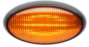 Optronics - Led Porch;oval;black Base:amber - RVPLL11ABP