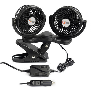 Prime Prodct - 12v Dual Head Clipon Fan - 06-0507