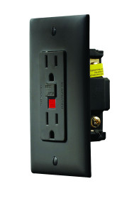 Rv Designer - Black Dual Gfci Outlet - S807