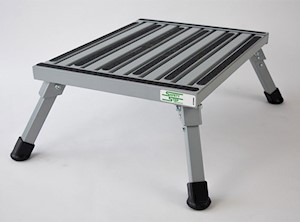 Safety Step - Lg. Folding Step Silver - F-08C-S Safety Step - Lg. Folding Step Silver - F-08C-S