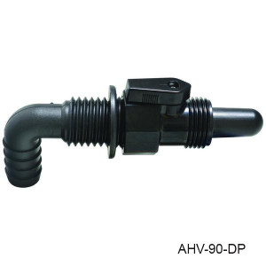 T-h Marine - 3/4'  90 Degree Black Aerator Head - AHV-90-DP T-h Marine - 3/4'  90 Degree Black Aerator Head - AHV-90-DP
