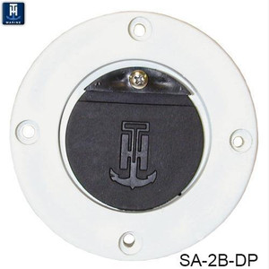 T-h Marine - White/black Scupper Adapter - SA-2B-DP