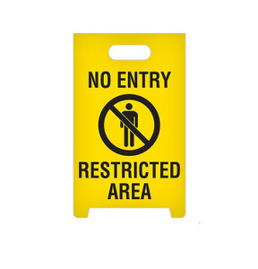 Top Tape - No Entry Restricted Area A-frame Fl - ASF1004