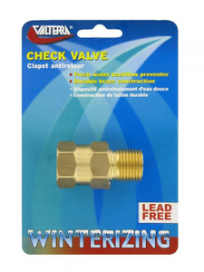 Valterra - Check Valve 1/2' Brass Mx - P23402LFVP Valterra - Check Valve 1/2' Brass Mx - P23402LFVP
