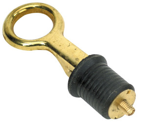 Whitecap Ind - 1' Brass Bailer Plug-40/bucket - S-0208C