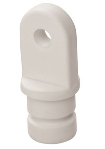 Whitecap Ind - 3/4' Inside Eye End (pr.) Wht - 3402WP