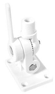 Whitecap Ind - White Nylon Ratchet Antenna Mount - S-1805 Whitecap Ind - White Nylon Ratchet Antenna Mount - S-1805