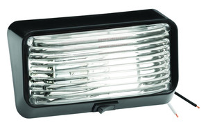 Bargman - Porch Lite Clear Blk Base - 30-78-524