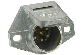 Pollak - 7-way Connector Socket - 11-720