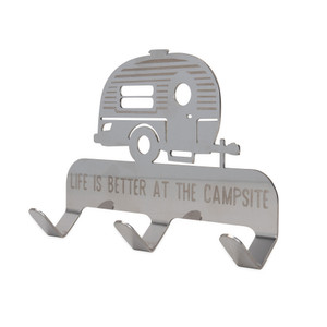 Camco 53368 Life Is Better At The Campsite Stick-on 3-hook Key/leash Hanger - 53368 Camco 53368 Life Is Better At The Campsite Stick-on 3-hook Key/leash Hanger - 53368