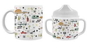 Camp Casual Cc-015rt Mommy & Me Mug Set With Sippy Cup - Road Trip - CC-015RT Camp Casual Cc-015rt Mommy & Me Mug Set With Sippy Cup - Road Trip - CC-015RT
