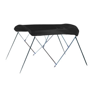 Carver A5493ub-02 6'l 3-bow Round Tube Bimini Top Kit - 54"h, Fits 91"-96" W, Jet Black - A5493UB-02