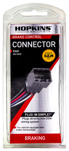 Hopkins 53056t Plug-in Simple Brake Control Connector For Dodge - 53056T Hopkins 53056t Plug-in Simple Brake Control Connector For Dodge - 53056T