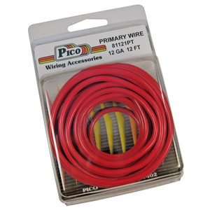 Pico 81121pt Primary Wire - 12 Awg, Red, 12' Pack - 81121PT