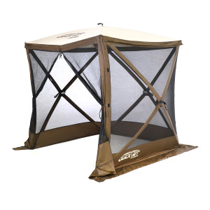Quick-set By Clam 9881 Traveler 4-sided Screen Shelter With Wind Panels - 9881
