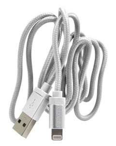 Esi Cases - 3'lightning Fbr Cable Wht - LE2145