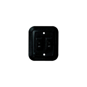 RV Designer - RV Designer S656 DC Dual Wall Switch in Plate, Black - S656