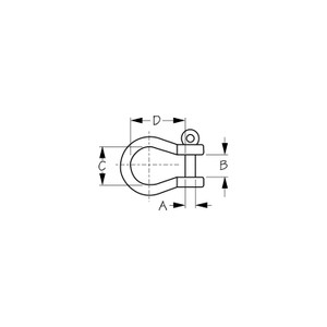 Sea-Dog Line - Seadog 147212 Stainless Steel Bow Shackle, 7/16" Pin - 147212 Sea-Dog Line - Seadog 147212 Stainless Steel Bow Shackle, 7/16" Pin - 147212