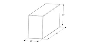 Icon - Wt2457  58x16x10  38 Gal. - 12457