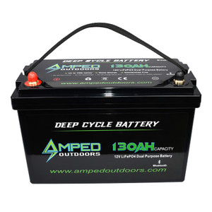 Amped Outdoors Ao4s130 Dual Purpose Lithium Battery -  12v 130ah - AO4S130 Amped Outdoors Ao4s130 Dual Purpose Lithium Battery -  12v 130ah - AO4S130