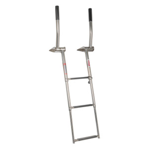 Extreme Max 3006.8807 Top-mount Telescoping Pontoon, Dock, And Swim Raft Ladder With Hidden Handle And Rubber Grips - 3-step - 3006.8807 Extreme Max 3006.8807 Top-mount Telescoping Pontoon, Dock, And Swim Raft Ladder With Hidden Handle And Rubber Grips - 3-step - 3006.8807