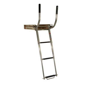 Extreme Max 3006.8801 Undermount Telescoping Pontoon, Dock, And Swim Raft Ladder With Hidden Handle And Rubber Grips - 3-step - 3006.8801 Extreme Max 3006.8801 Undermount Telescoping Pontoon, Dock, And Swim Raft Ladder With Hidden Handle And Rubber Grips - 3-step - 3006.8801
