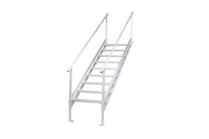 Extreme Max 3005.4315 Jumbo-tread Universal Mount Dock Stairs With Railing - 9-step - 3005.4315 Extreme Max 3005.4315 Jumbo-tread Universal Mount Dock Stairs With Railing - 9-step - 3005.4315